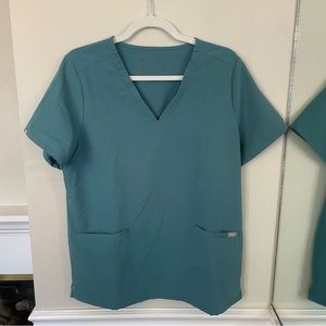 FIGS Teal Scrub Top | Medium